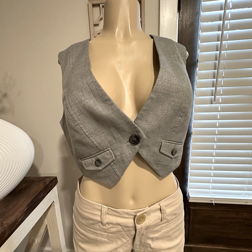 NWOT: The Limited Cropped Vest RRW05